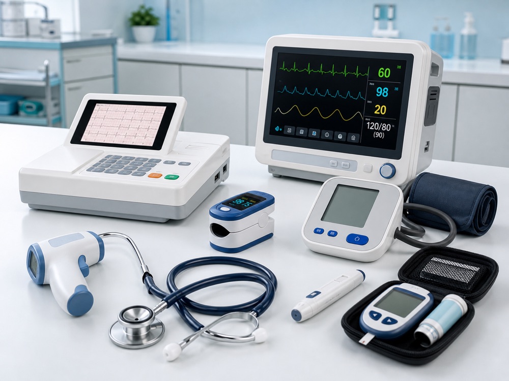 Diagnostic medical equipment and patient monitoring devices