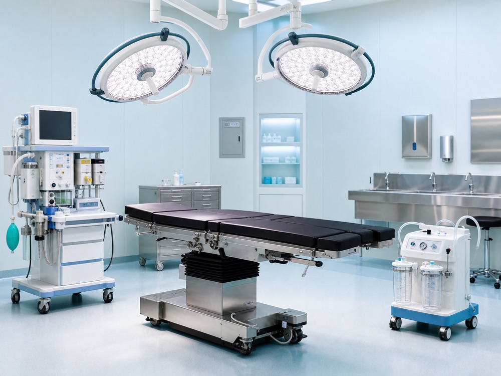 Operation theatre equipment and surgical setup